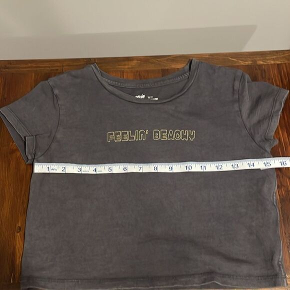 Aerie Feeling Beachy Short Sleeve Crop Top Size XS - Picture 6 of 8